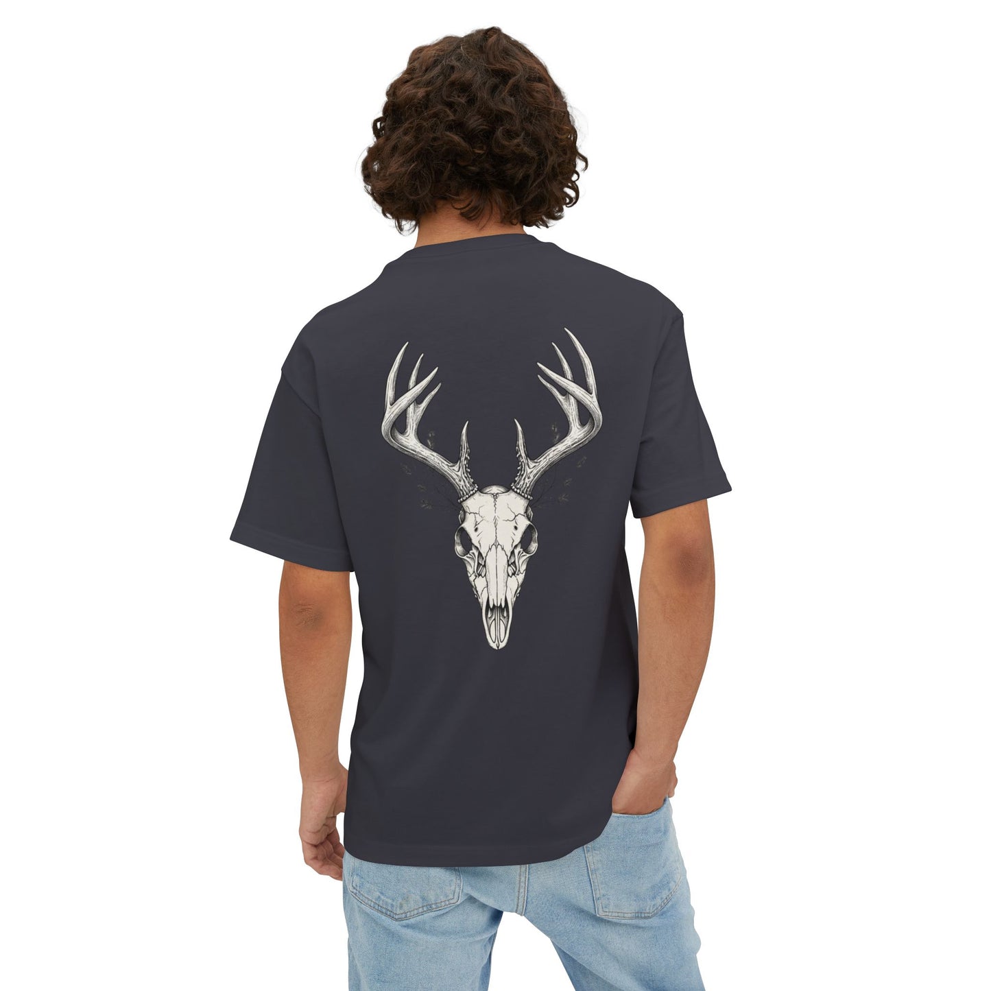 HW Antler Oversized Tee - Highlighter Wednesday
