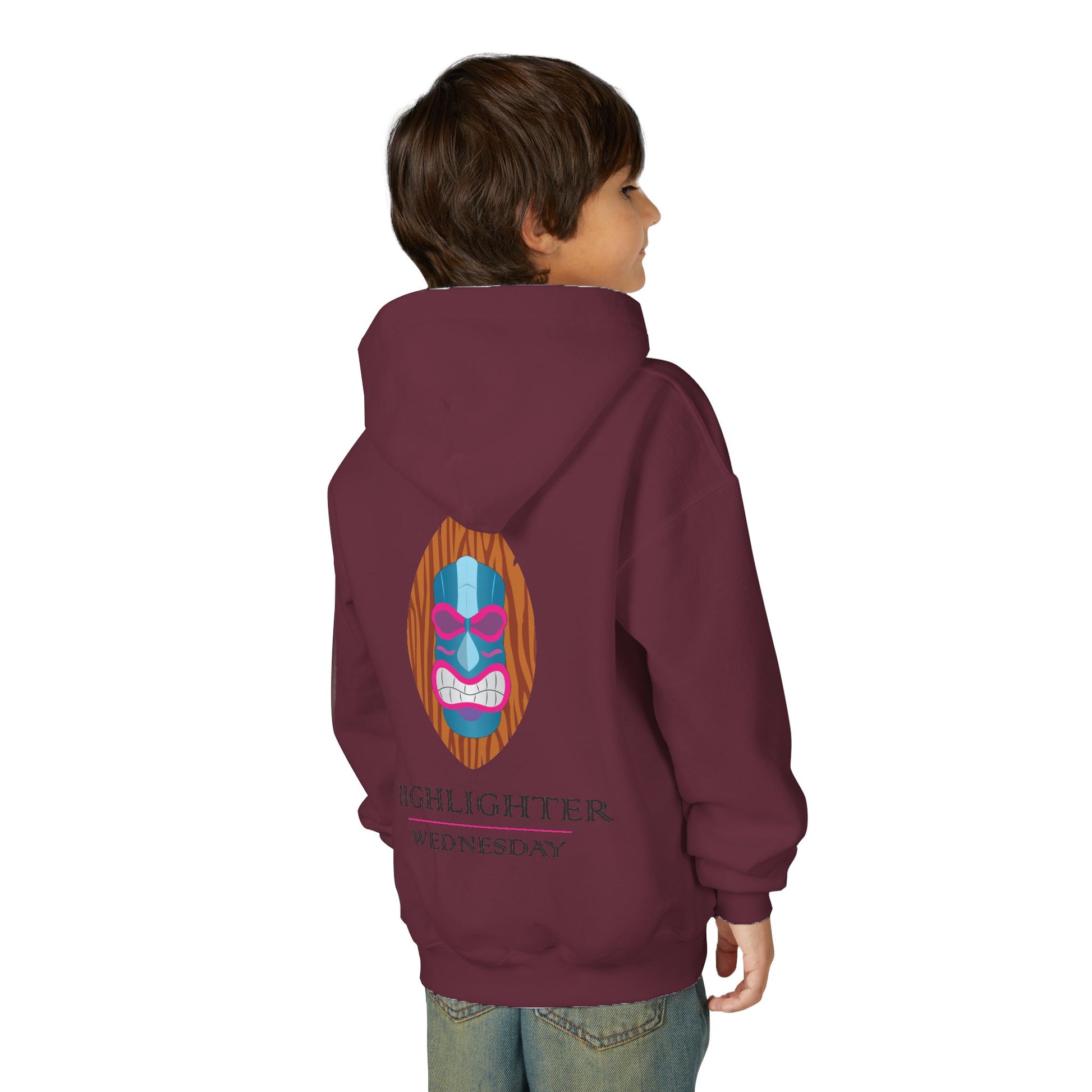 HW Youth Heavy Blend Hooded Sweatshirt - Highlighter Wednesday