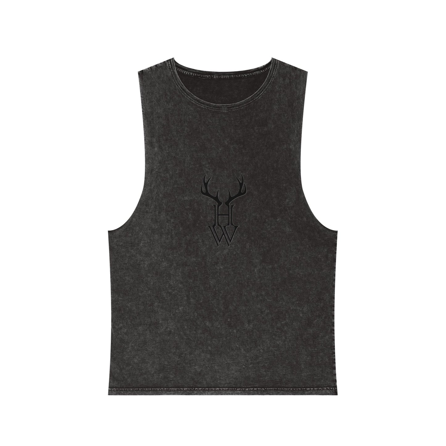 HW Antler Stonewash Tank - Highlighter Wednesday