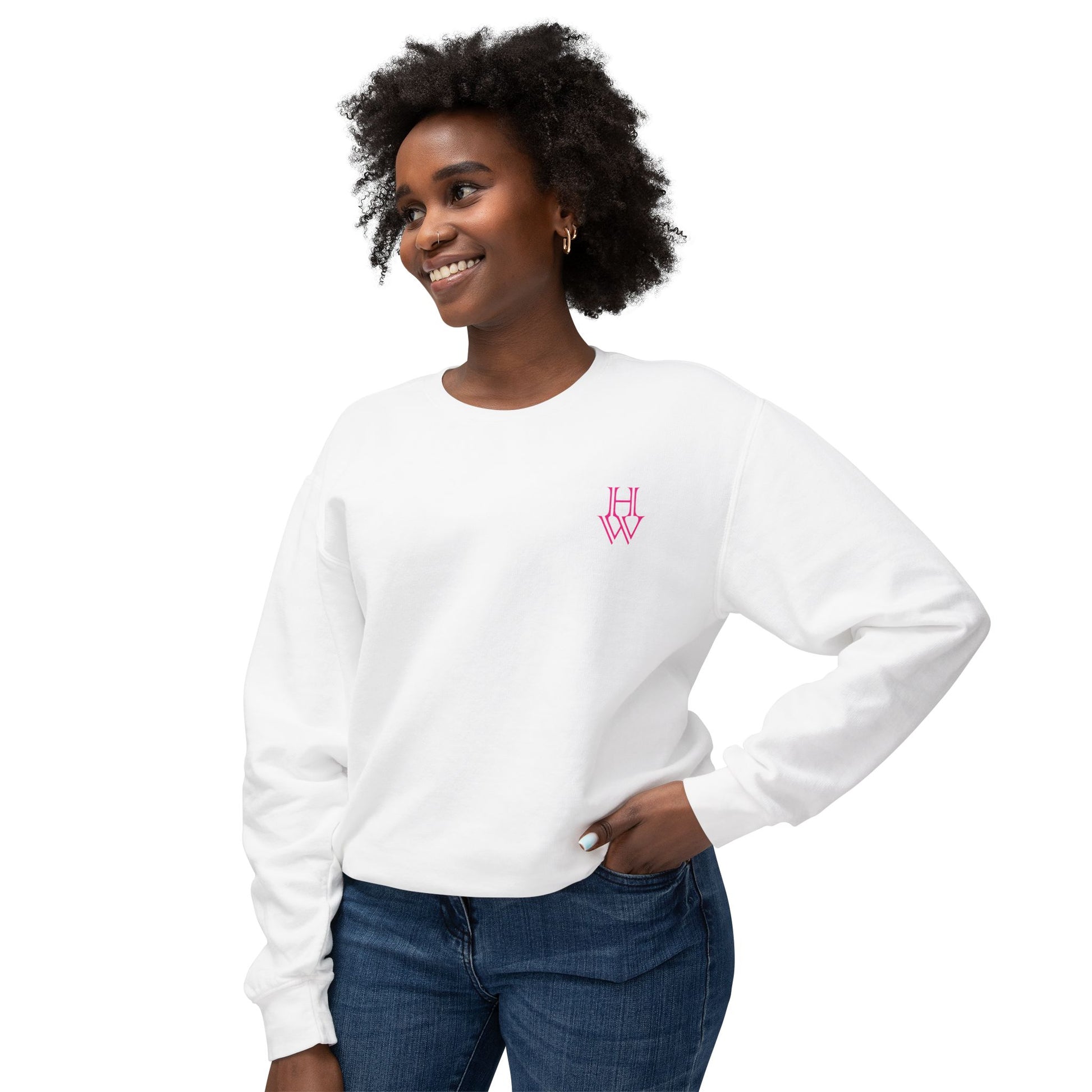 HW 100% Ring-Spun Cotton Crewneck Sweatshirt - Highlighter Wednesday
