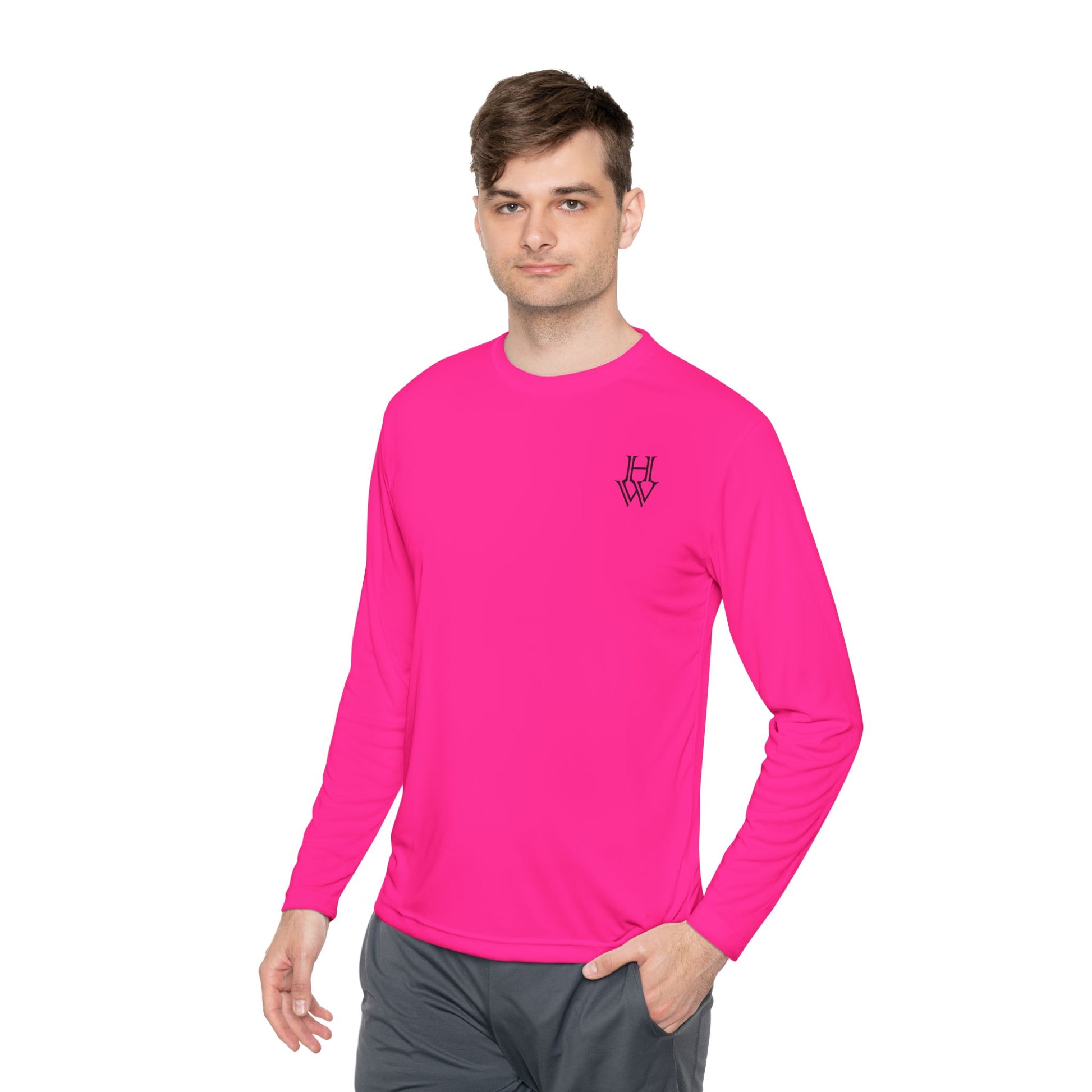 HW Moisture-Wicking Long Sleeve Tee - Highlighter Wednesday
