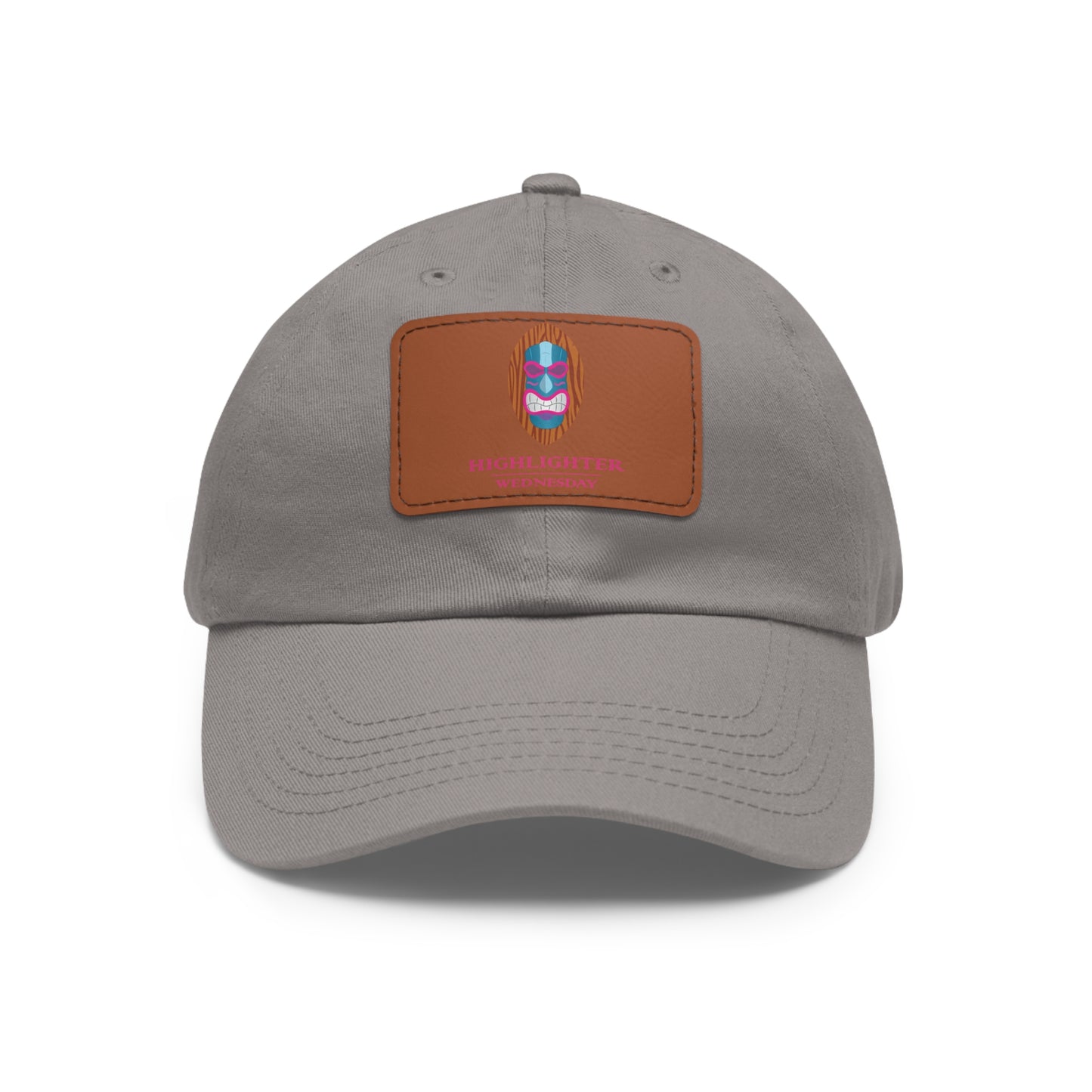 HW Personalized Dad Hat with Faux Leather Patch - Highlighter Wednesday
