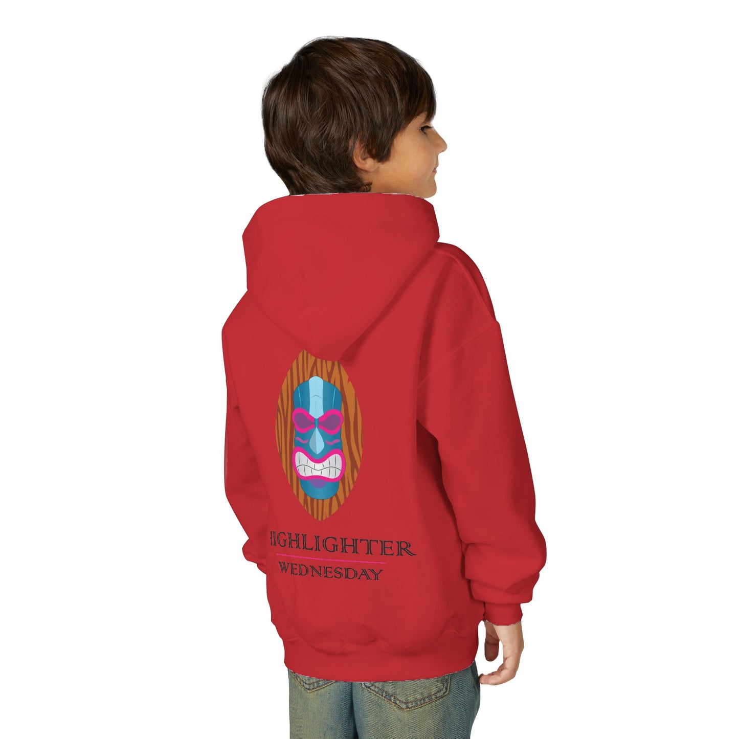 HW Youth Heavy Blend Hooded Sweatshirt - Highlighter Wednesday