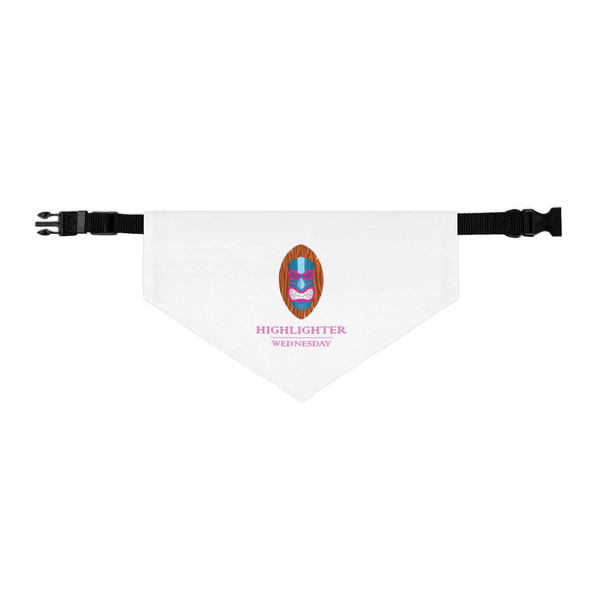 HW Pet Bandana Collar | Cute Pet Accessory - Highlighter Wednesday
