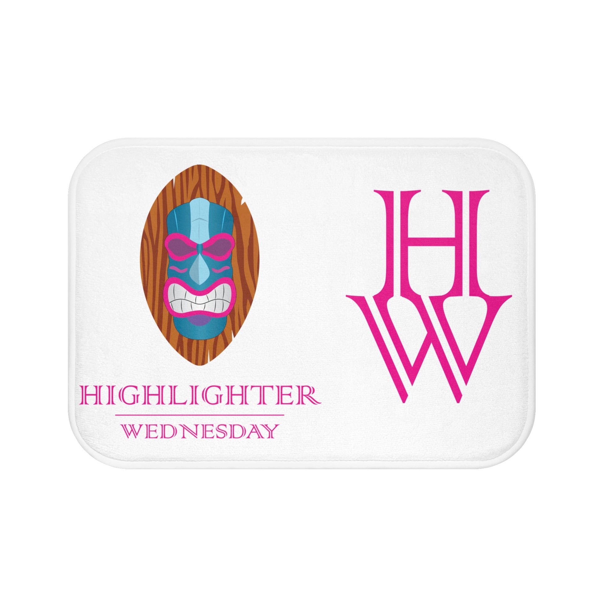 HW Luxe Memory Foam Bath Mat - Highlighter Wednesday
