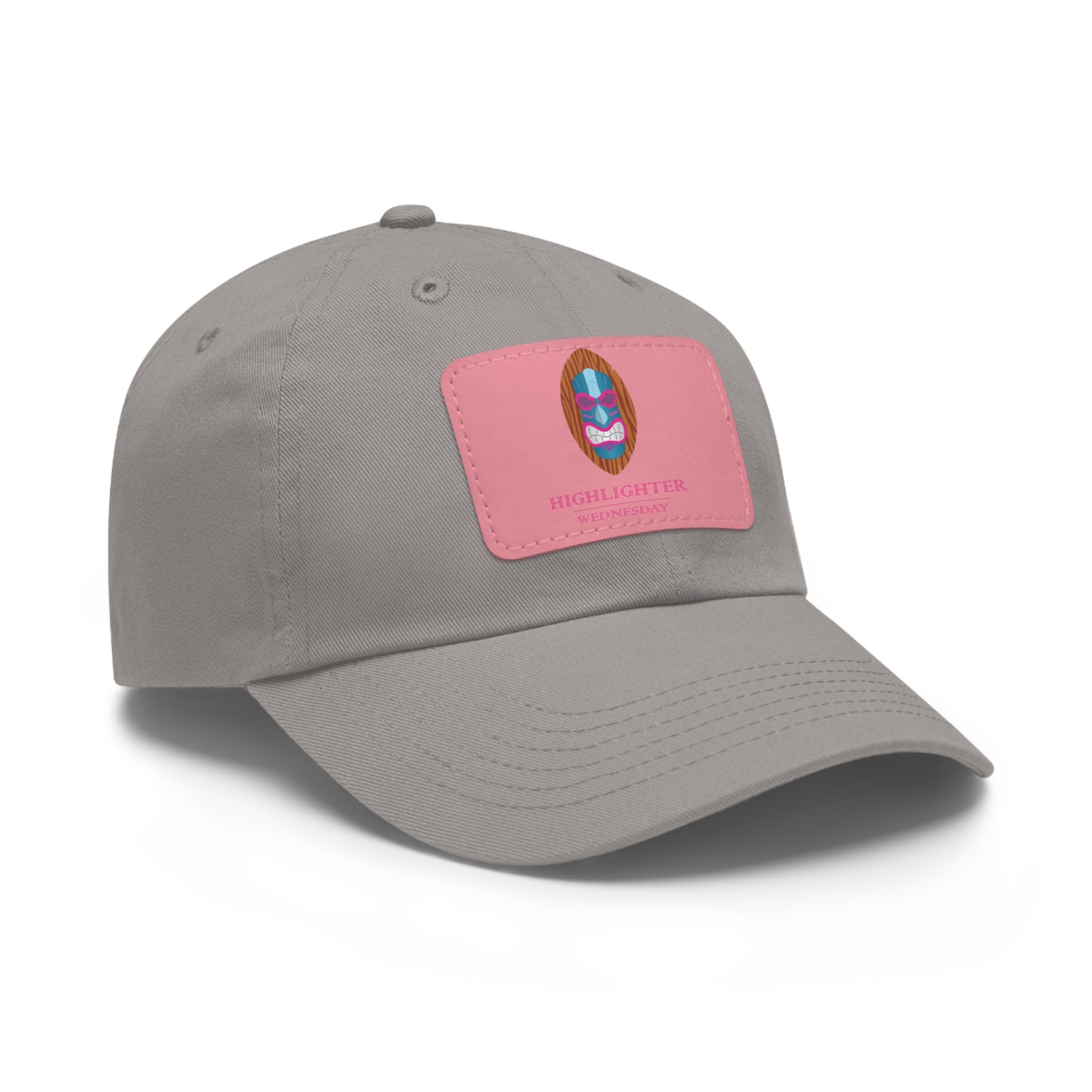 HW Personalized Dad Hat with Faux Leather Patch - Highlighter Wednesday