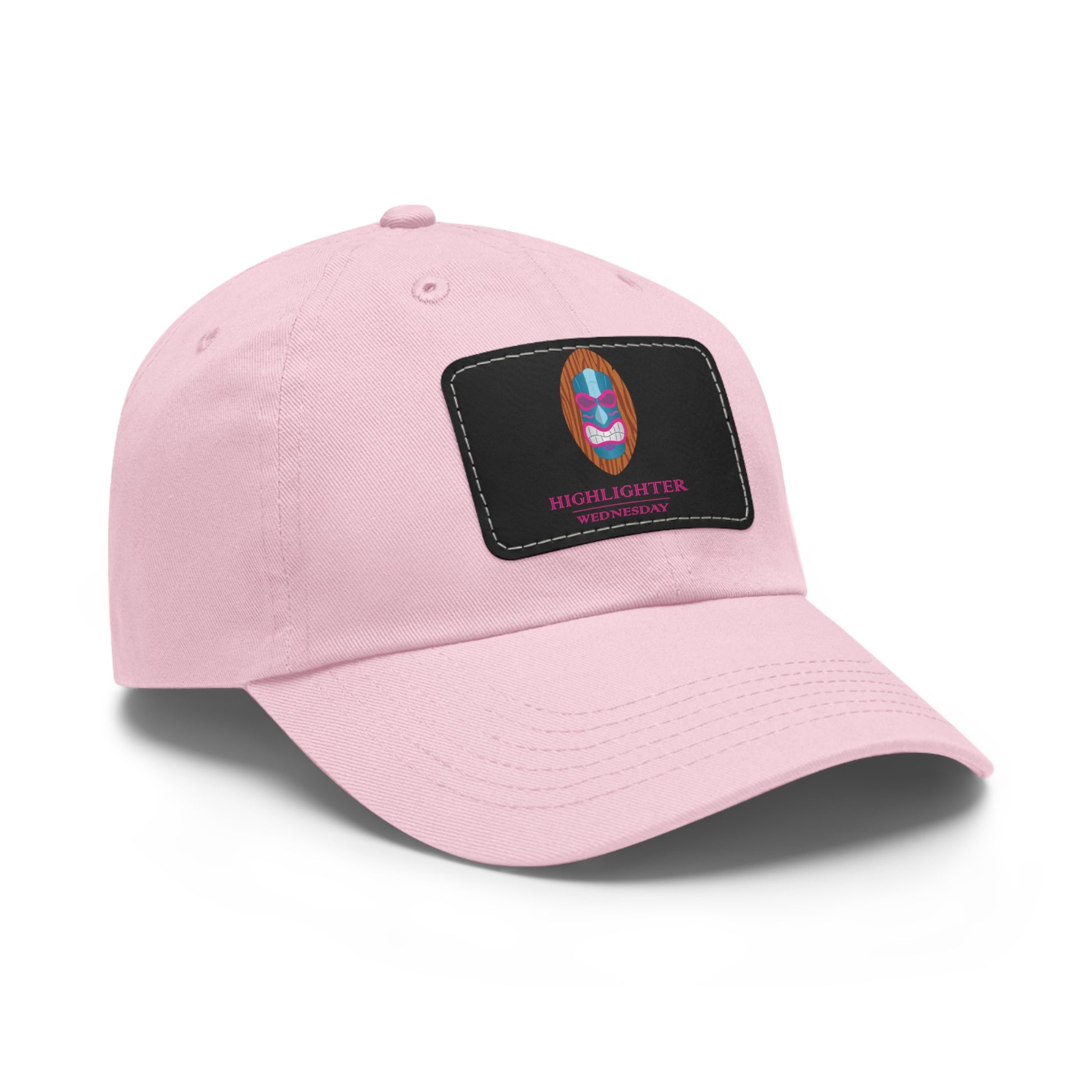HW Personalized Dad Hat with Faux Leather Patch - Highlighter Wednesday