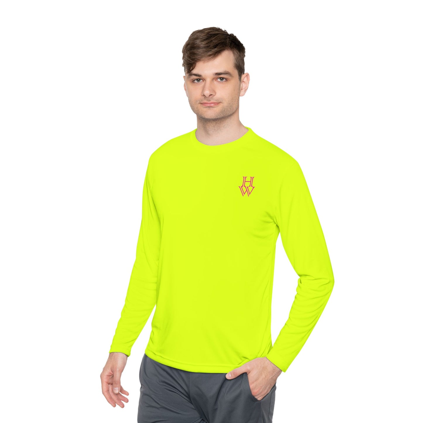 HW Moisture-Wicking Long Sleeve Tee - Highlighter Wednesday