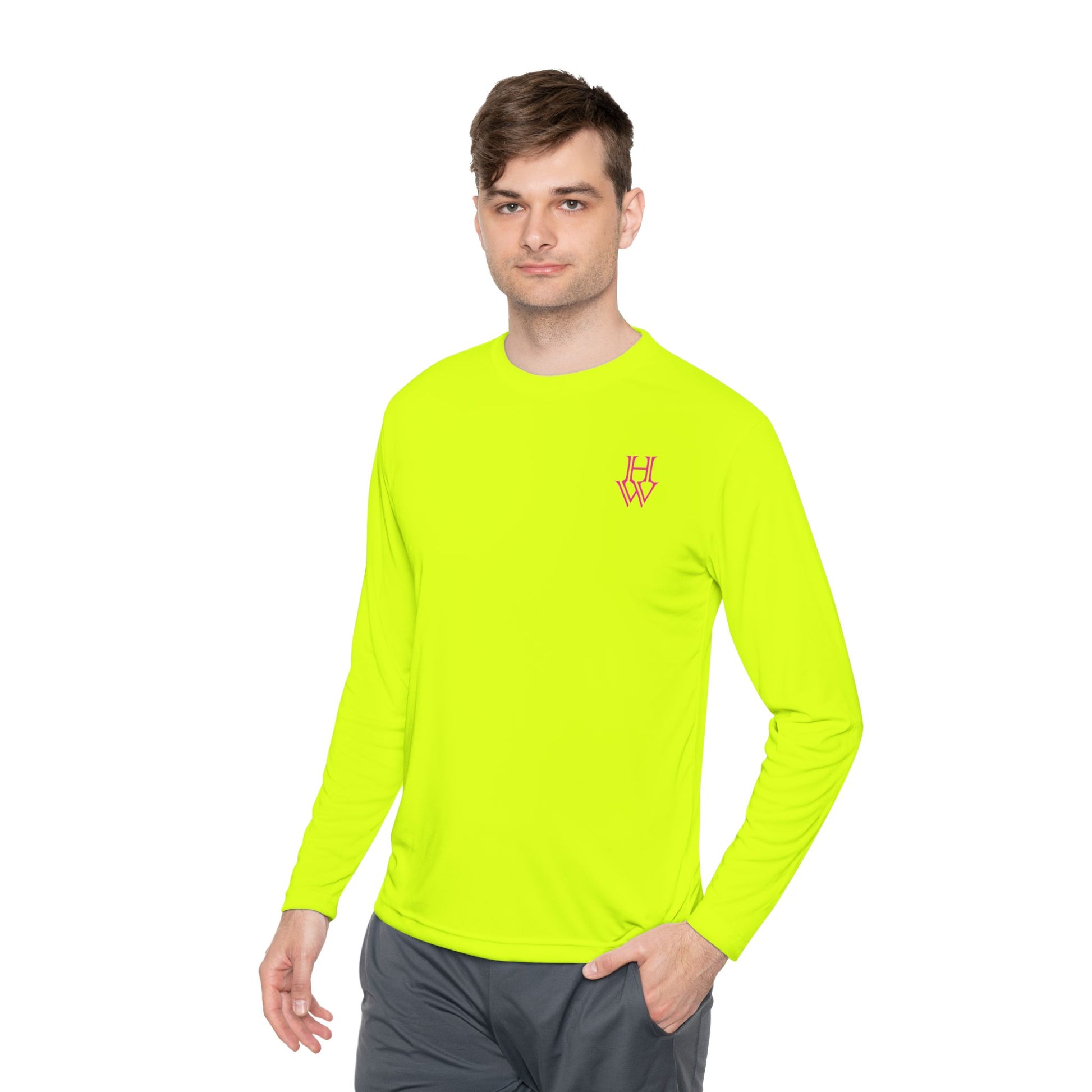 HW Moisture-Wicking Long Sleeve Tee - Highlighter Wednesday