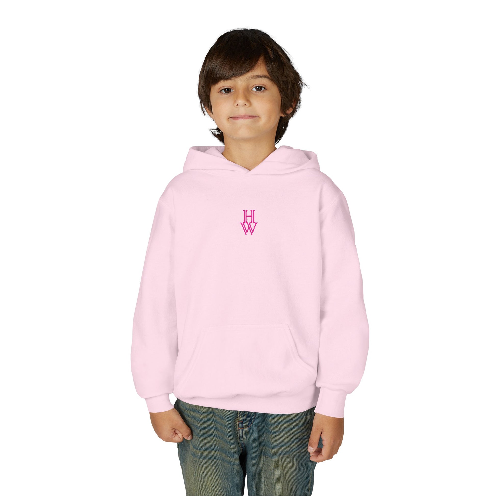 HW Youth Heavy Blend Hooded Sweatshirt - Highlighter Wednesday