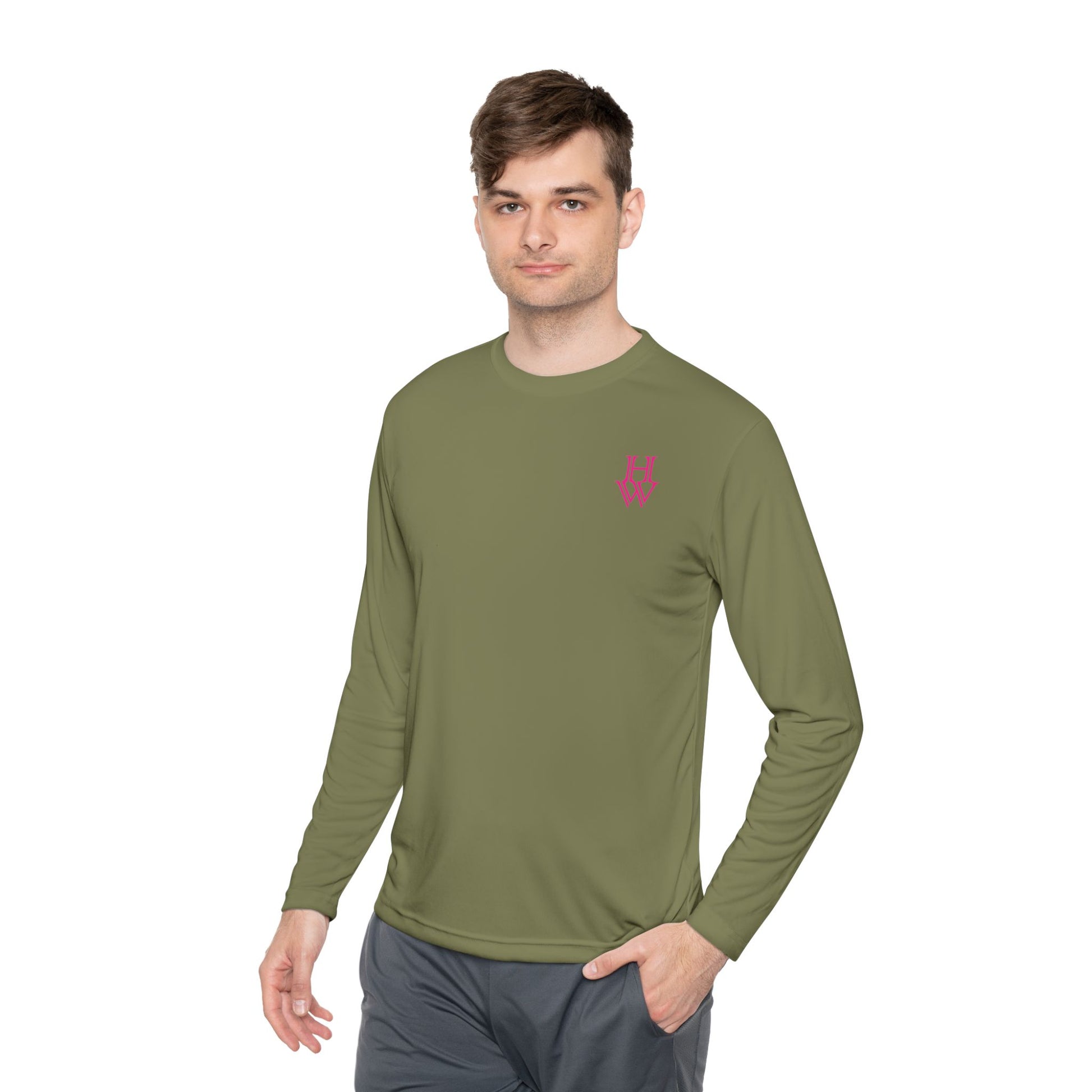 HW Moisture-Wicking Long Sleeve Tee - Highlighter Wednesday