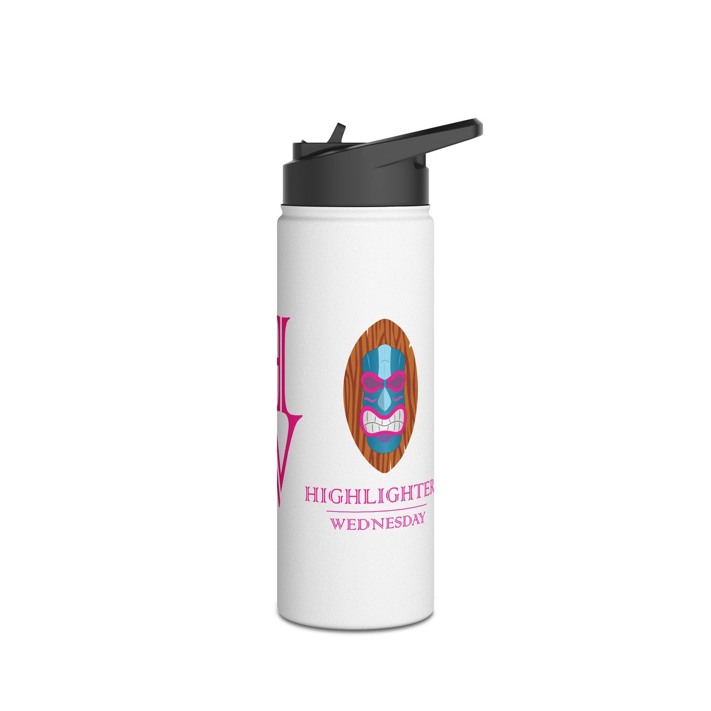 HW Stainless Steel Insulated Water Bottle - Highlighter Wednesday
