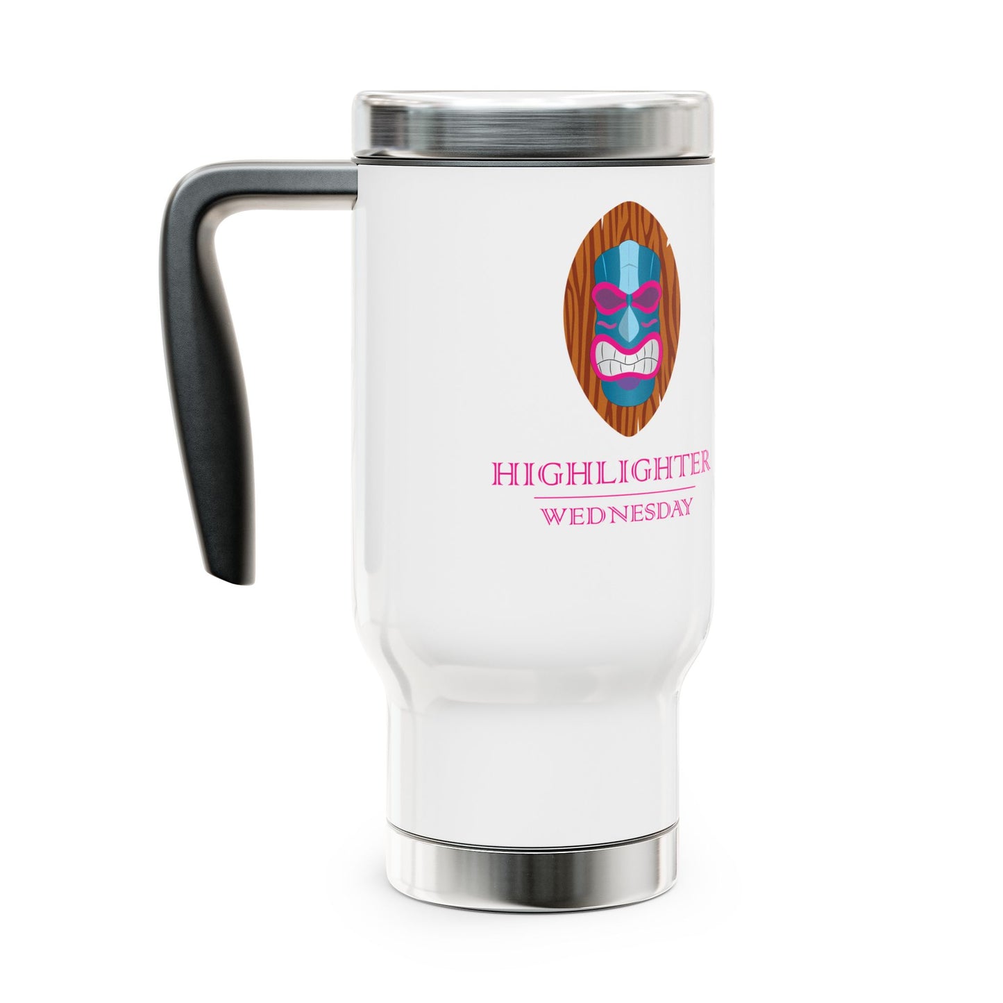 HW 14oz Stainless Steel Travel Mug - Highlighter Wednesday