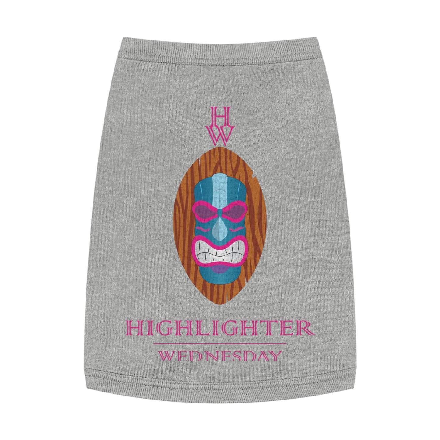 HW Pawfect Cotton Pet Tank - Highlighter Wednesday