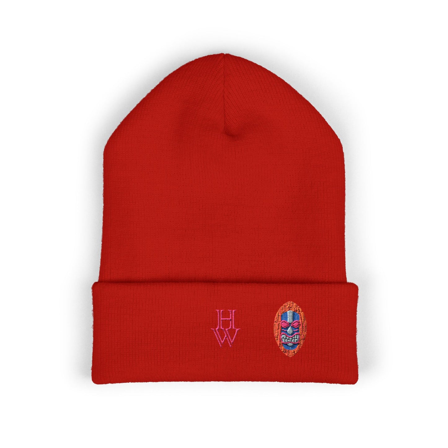 HW Embroidered Cuffed Beanie - Highlighter Wednesday