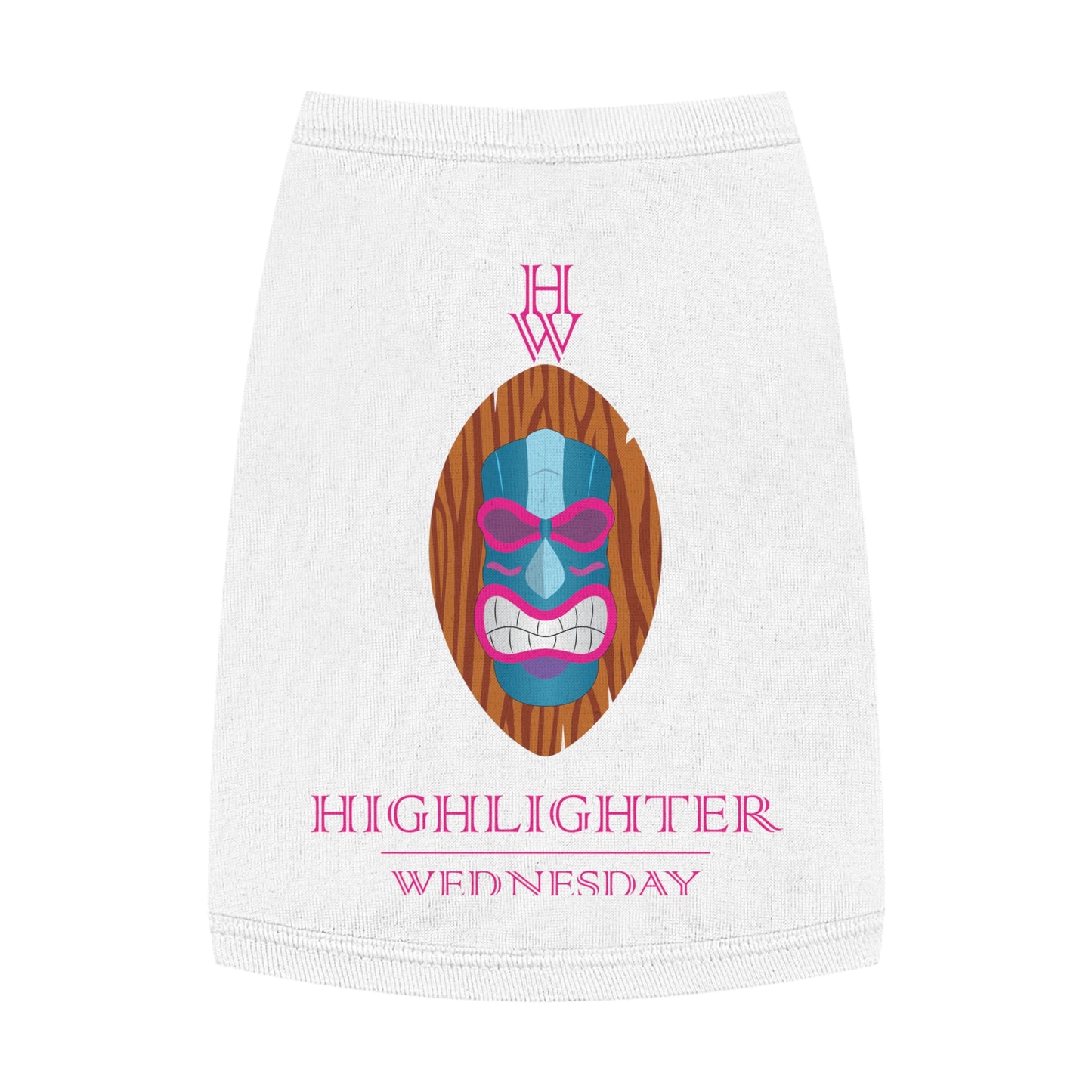 HW Pawfect Cotton Pet Tank - Highlighter Wednesday