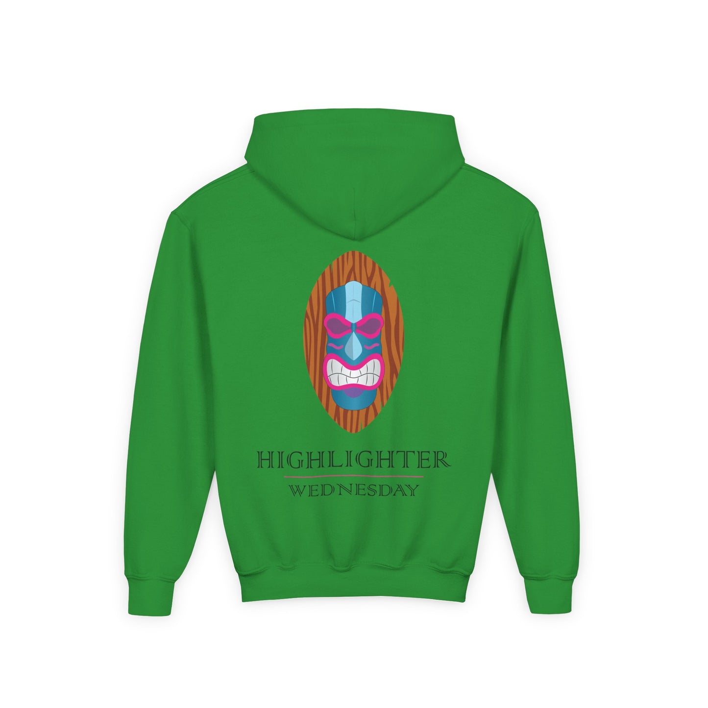 HW Youth Heavy Blend Hooded Sweatshirt - Highlighter Wednesday