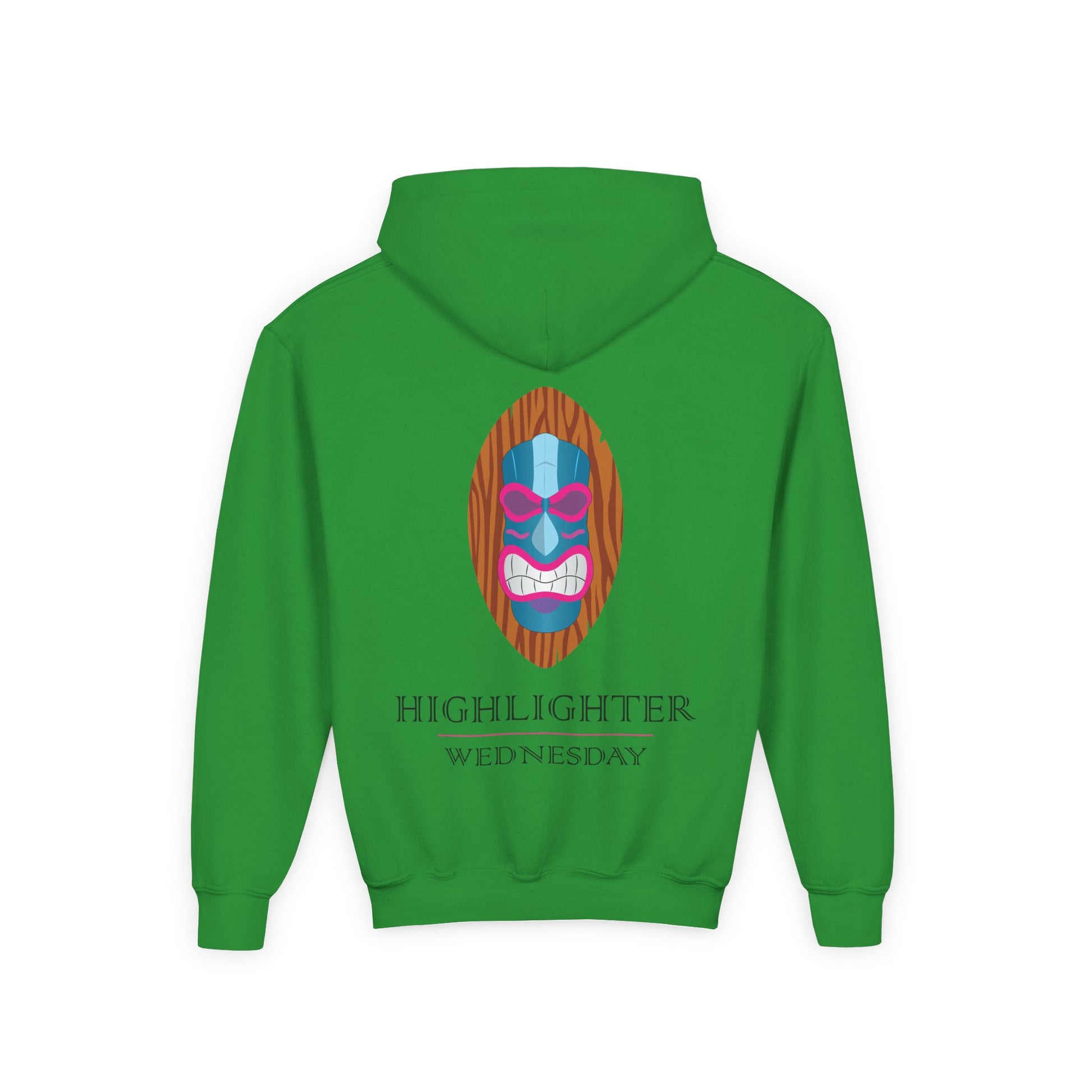 HW Youth Heavy Blend Hooded Sweatshirt - Highlighter Wednesday