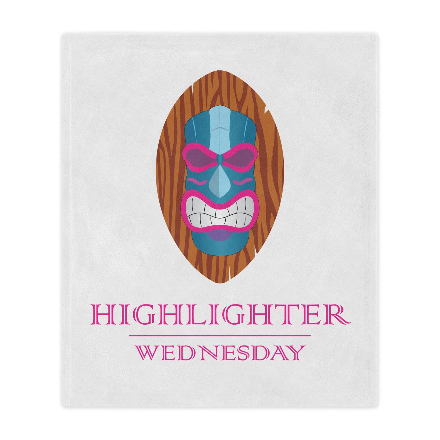 HW CloudSoft Fleece Blanket - Highlighter Wednesday