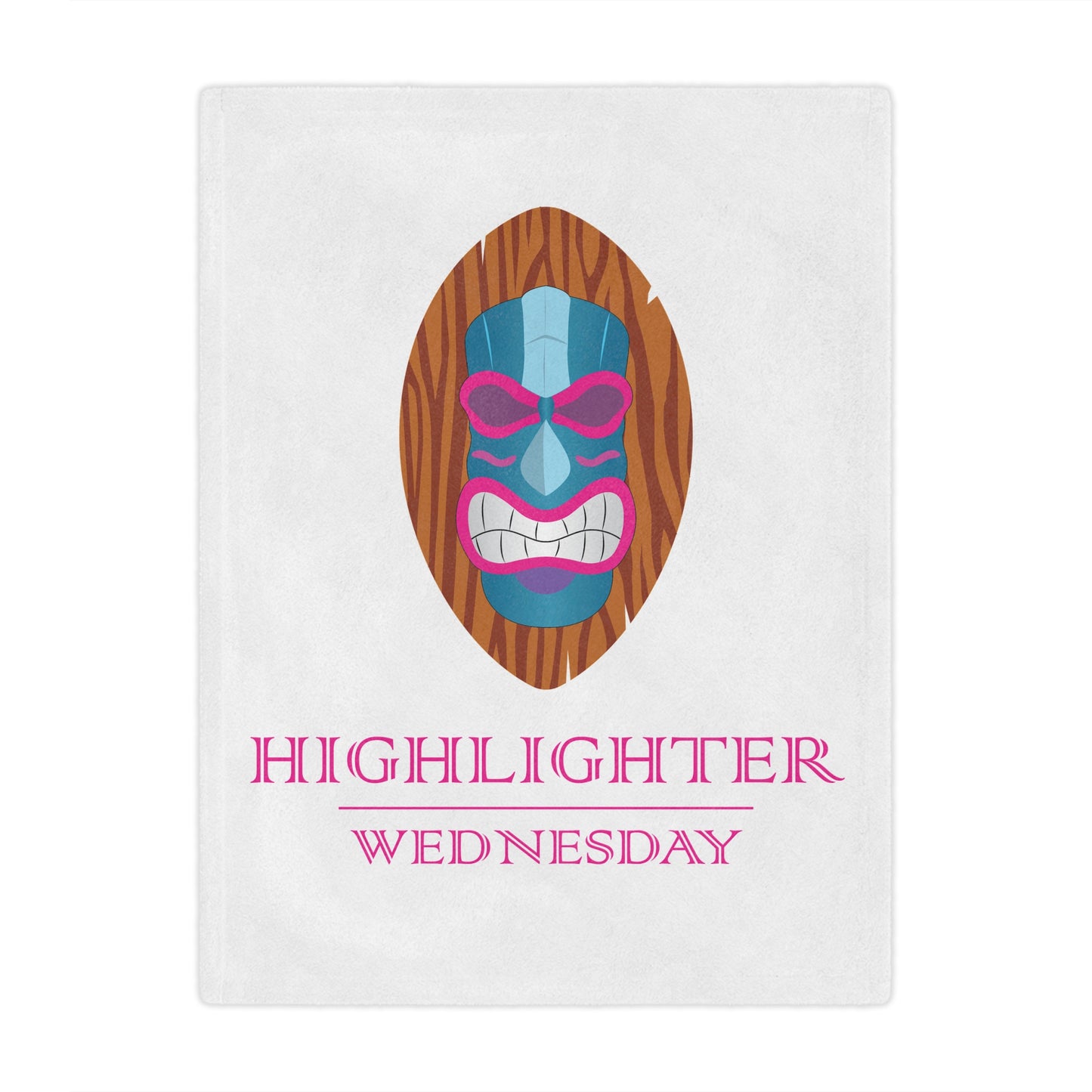 HW CloudSoft Fleece Blanket - Highlighter Wednesday