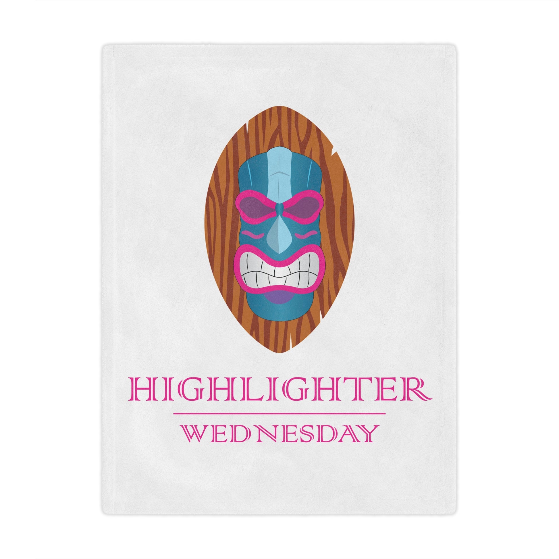 HW CloudSoft Fleece Blanket - Highlighter Wednesday