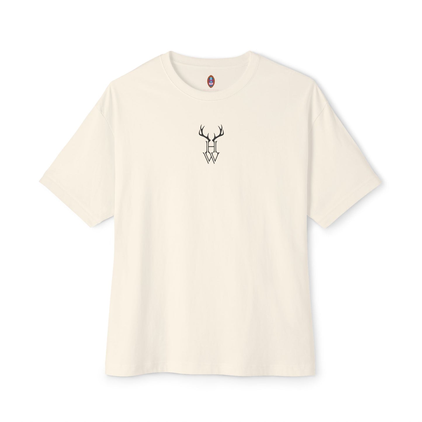 HW Antler Oversized Tee - Highlighter Wednesday