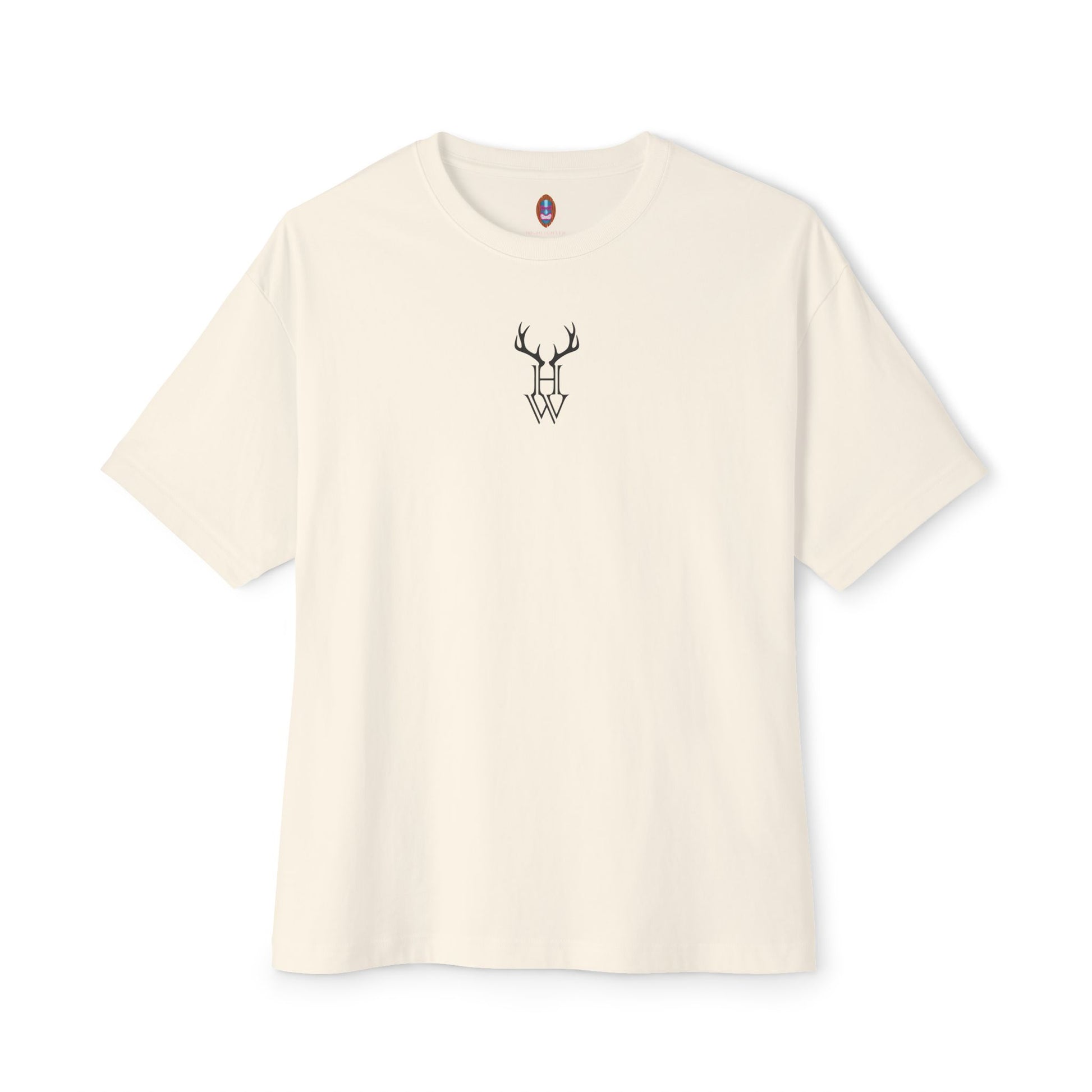 HW Antler Oversized Tee - Highlighter Wednesday