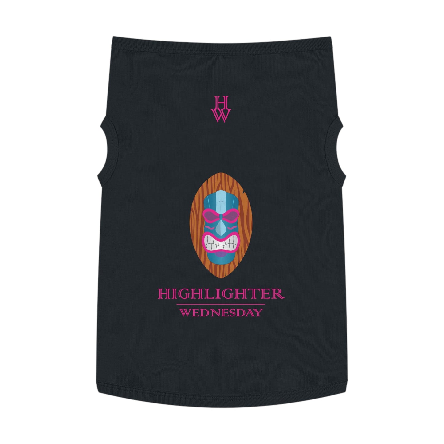 HW Pawfect Cotton Pet Tank - Highlighter Wednesday