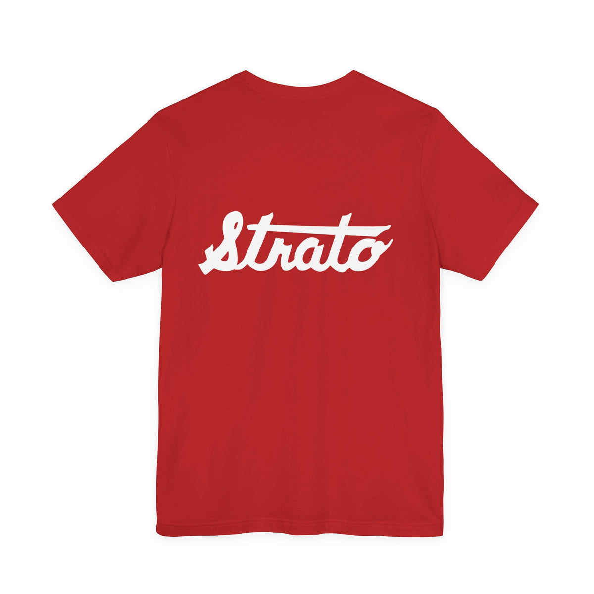 Strato Script Logo - Bella + Canvas 3001 brand
