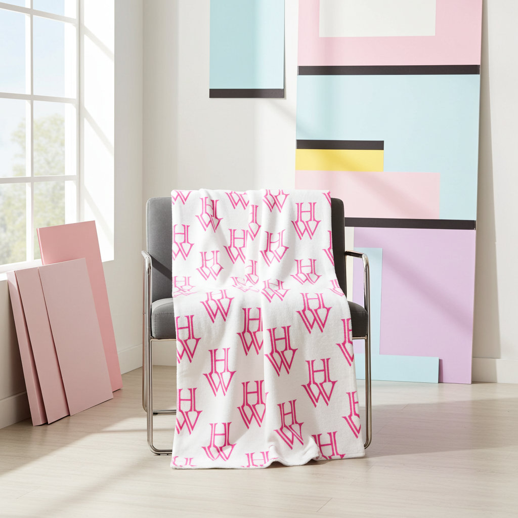 HW CloudSoft Fleece Blanket - Highlighter Wednesday