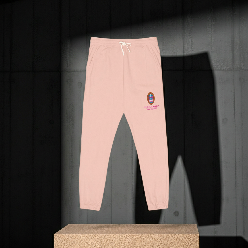HW Lightweight Vintage Fleece Sweatpants - Highlighter Wednesday
