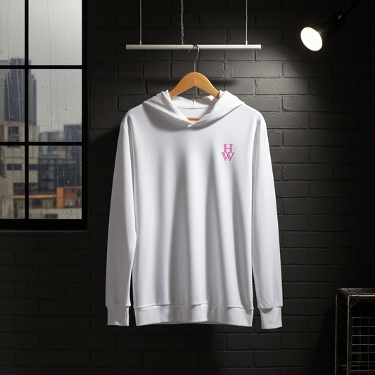 HW Signature Hooded Long Sleeve - Highlighter Wednesday