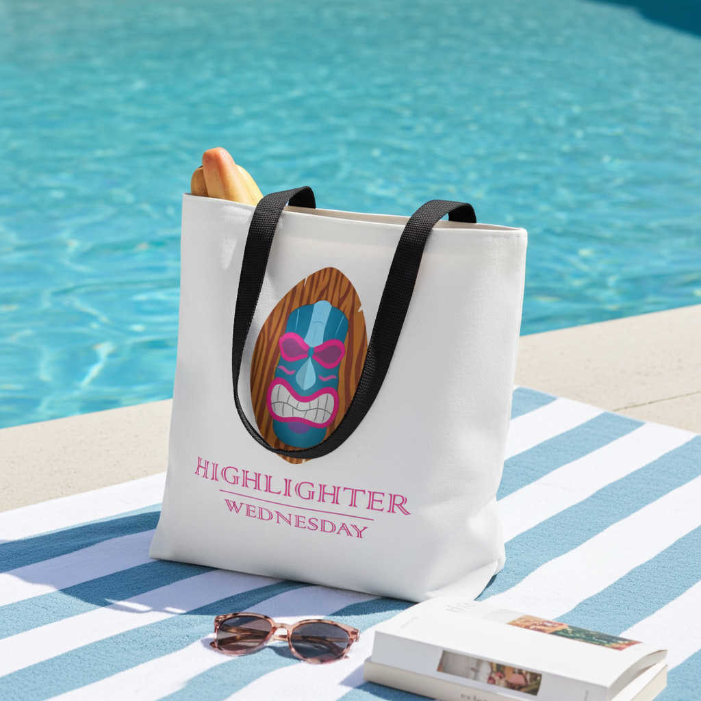 HW Everyday Print Tote - Highlighter Wednesday