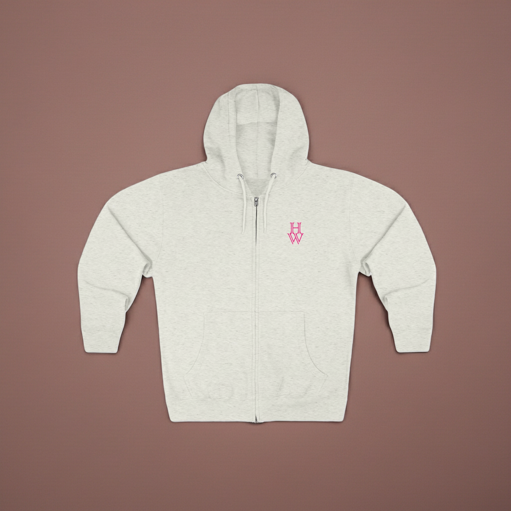HW Unisex Zip Hoodie - Highlighter Wednesday