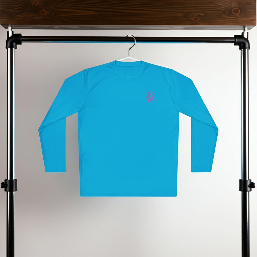 HW Moisture-Wicking Long Sleeve Tee - Highlighter Wednesday
