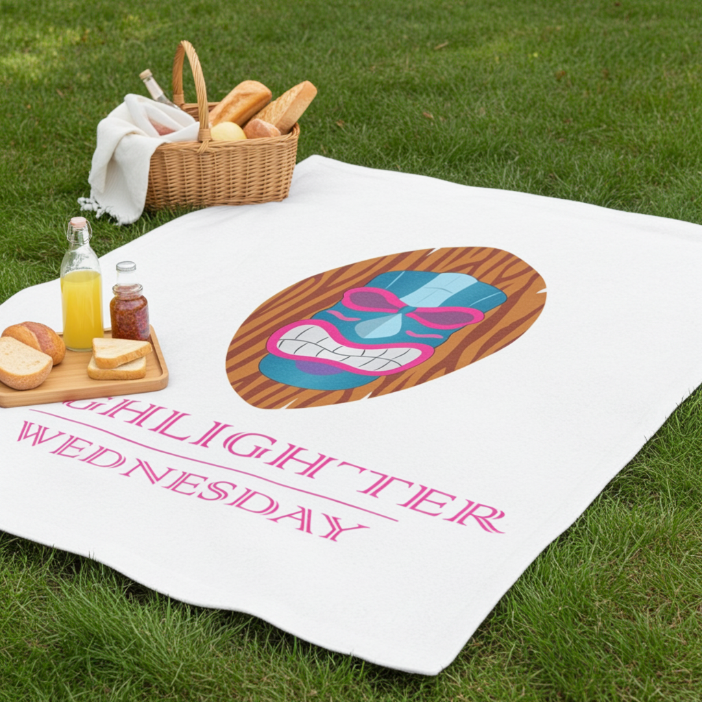 HW CloudSoft Fleece Blanket - Highlighter Wednesday