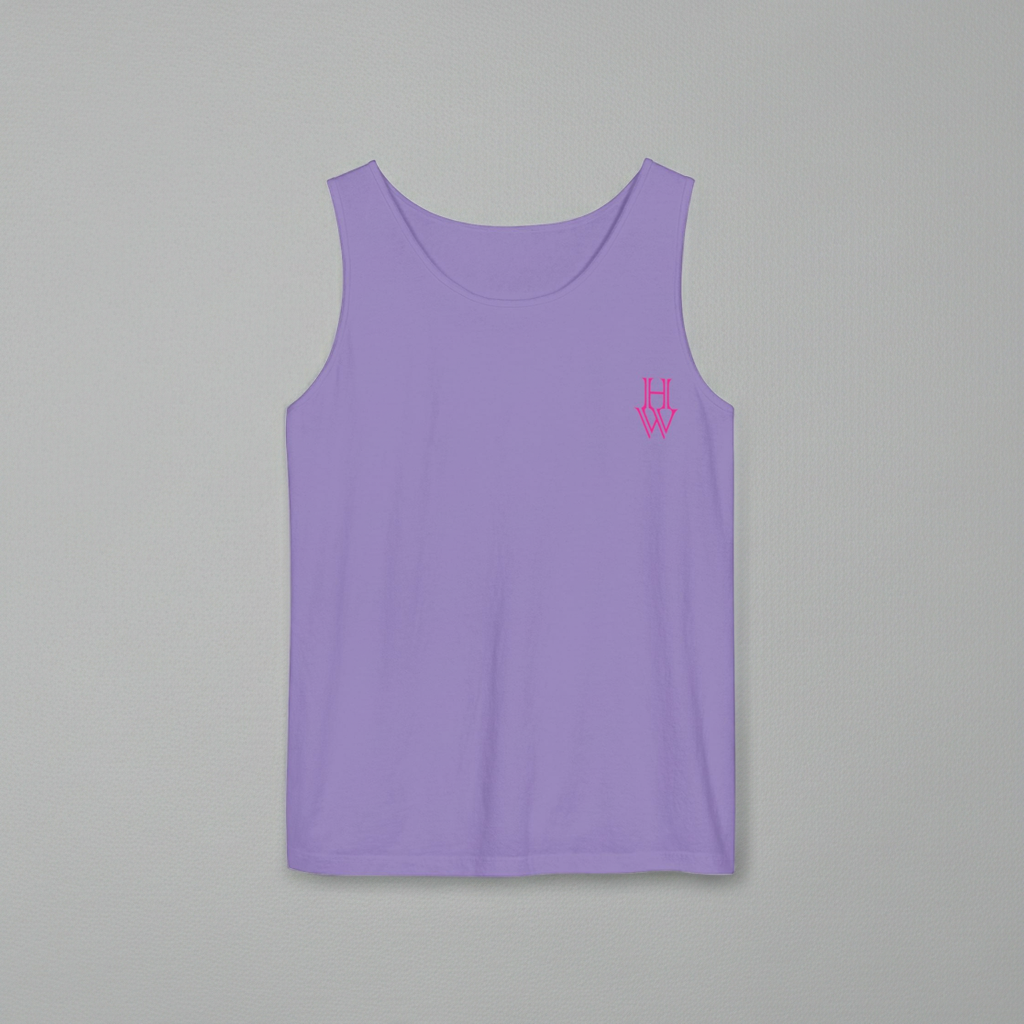 HW Unisex Garment-Dyed Tank Top - Highlighter Wednesday