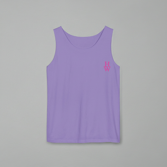HW Unisex Garment-Dyed Tank Top - Highlighter Wednesday